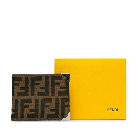 fendi zucca zip wallet|Fendi bifold wallet.